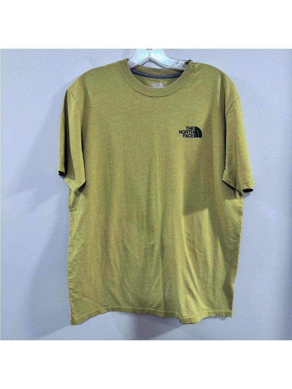 The North Face Men's Yellow Graphic Short Sleeve Tee. Size M